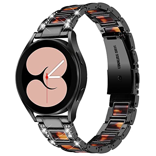 RuiRdot Armband kompatibel mit Galaxy Watch 4 40 mm 44 mm, 5,5 "-8,0" verstellbares Sportarmband Leichtes Abnehmbares Metallarmband für Galaxy Watch 3 41 mm (R04) von RuiRdot