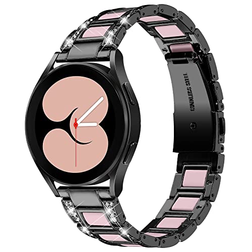 RuiRdot Armband kompatibel mit Galaxy Watch 4 40 mm 44 mm, 5,5 "-8,0" verstellbares Sportarmband Leichtes Abnehmbares Metallarmband für Galaxy Watch 3 41 mm (R05) von RuiRdot