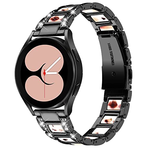 RuiRdot Armband kompatibel mit Galaxy Watch 4 40 mm 44 mm, 5,5 "-8,0" verstellbares Sportarmband Leichtes Abnehmbares Metallarmband für Galaxy Watch 3 41 mm (R08) von RuiRdot