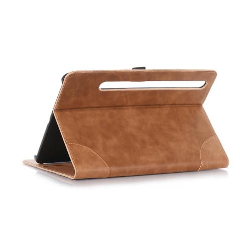 RuiRdot Book Case für Galaxy Tab S9 11 Zoll, Slim Folio Stand Schutzhülle Tablet Cover mit Kartenfächern Cover für Galaxy Tab S9 11 Zoll (Hellbraun) von RuiRdot