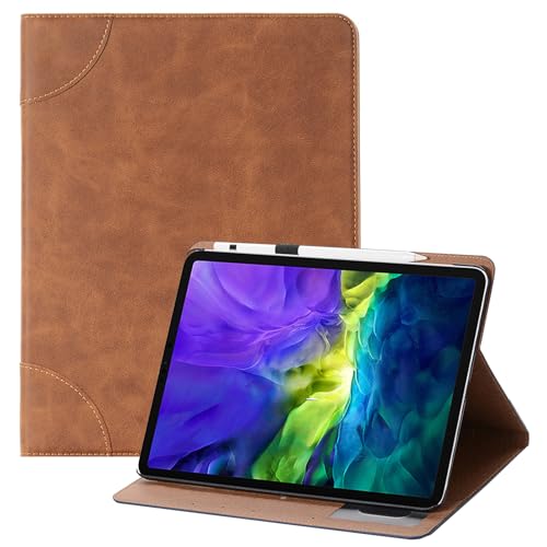 RuiRdot Book Case für iPad Pro 11 Zoll Case M4 2024 (5. Generation), Slim Folio Stand Schutzhülle für Tablet mit Kartenschlitzen Cover für iPad Pro 11-Zoll (M4) 2024 (Hellbraun) von RuiRdot