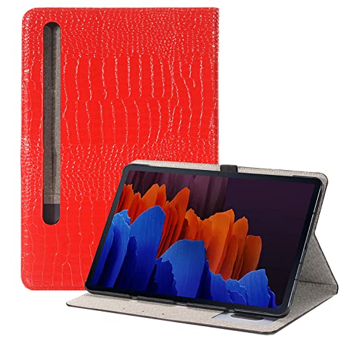 RuiRdot Folio-Hülle für Galaxy Tab S9 11 Zoll, schlanke Folio-Ständer-Schutzhülle für Tablets mit Kartenfächern, Abdeckung für Galaxy Tab S9 11 Zoll (Rot) von RuiRdot