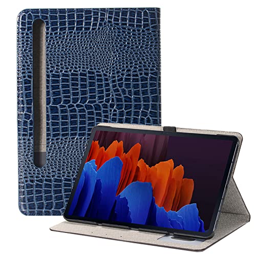 RuiRdot Folio-Hülle für Galaxy Tab S9 Plus 12,4 Zoll/Galaxy Tab S9 FE Plus 2023, schlanke Folio-Ständer-Schutzhülle für Tablets mit Kartenfächern (Blau) von RuiRdot