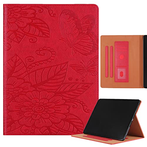 RuiRdot Hülle für iPad 10. Generation 10,9 Zoll 2022, Leichte Premium-Foliohülle, Buchcover-Design, Multi-Winkel-Anzeigeständer, automatische Schlaf-/Wachfunktion für iPad 10. Gen 10,9 Zoll (Rot) von RuiRdot