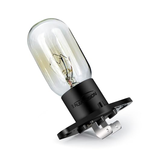 Ruiandsion Mikrowellen Glühbirne Z187 Sockel 250V 2A 25W Mikrowellenlampe für Universal Mikrowellen Birnenofenlampe, warmes Weiß von Ruiandsion