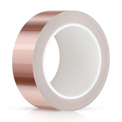 Ruibinlee kupferband Gegen Schnecken,Schneckenzaun Hochbeet,Schneckenschutz, Schneckenabwehr Kupferband Hochbeet Gärten Balkone für Pflanzenschutz, Kupferfolieband EMI Abschirmband Ruibinlee kupferband Gegen Schnecken,Schneckenzaun Hochbeet,Schneckenschutz, Schneckenabwehr Kupferband Hochbeet Gärten Balkone für Pflanzenschutz, Kupferfolieband EMI Abschirmband von Ruibinlee