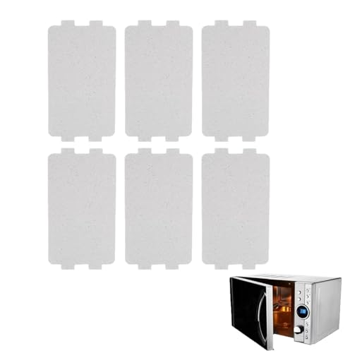 Glimmerscheibe, Mikrowelle Glimmerplatte Reparatur Teil, Universal Glimmerblatt, für Mikrowelle,6 Stück, 11,6 x 6,5 cm Grau von Ruikcoll