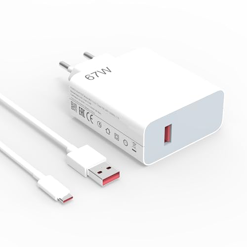 67W USB C Turbocharge Ladegerät Ladekabel Netzteil für Xiaomi 13T 13 Pro 13 13 lite 12 12T 14 Ultra Mix Flip Redmi Note 13 12 11 10 9 11s Poco M6 X6 Poco F5 F5 X5 X5 Pro X4 X4 von Ruilezyo