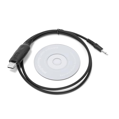 Ruimou 1set USB Programmierkabel mit Laufwerk CD CT-17 USB Schnittstelle zu CI-V CAT Schnittstelle Kompatibel mit ICOM Radio IC-7000 IC-7300 IC-7400 Moible Radios von Ruimou