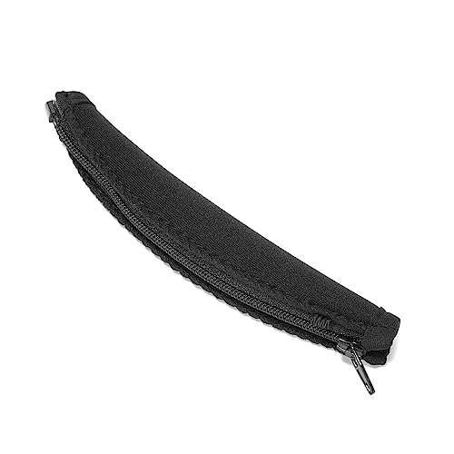 Schwarze Kopfbandabdeckung mit Reißverschluss, 145 x 60 mm, kompatibel mit Bose QuietComfort 3 AE2w AE2i AE2 Kopfhörern von Ruimou