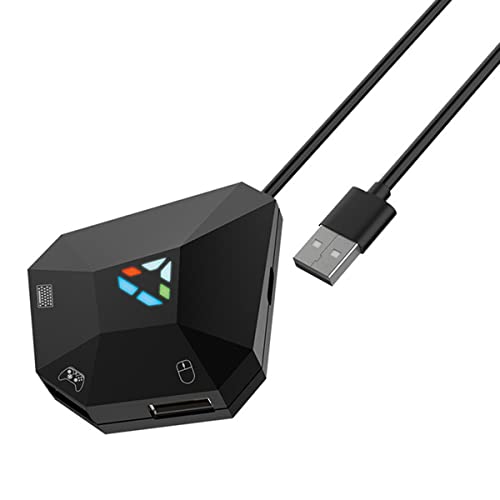 Ruiqas Tastatur Maus Konverter Adapter Wired USB Anschluss Adapter LED Blinker Konverter für N-Switch/PS3/PS4/Xbox One/Xbox 360 von Ruiqas