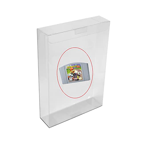 Ruitroliker 10 Pcs Clear Case Sleeve Protector for N64 Games Cartridge von Ruitroliker