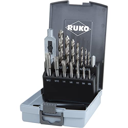 RUKO Einschnittgewindebohrer-Satz HSS in ABS-Kunststoffkassette 15tlg. - 245004RO RUKO Einschnittgewindebohrer-Satz HSS in ABS-Kunststoffkassette 15tlg. - 245004RO von RUKO