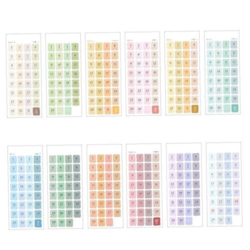 1 Set / 12sheets Kalender Aufkleber Zubehör Monatliche Planer Tabs Aufkleber Diy Kalender Aufkleber Für Büroschule Studienplaner Organisationen 1 Set / 12sheets Kalender Aufkleber Zubehör Monatliche Planer Tabs Aufkleber Diy Kalender Aufkleber Für Büroschule Studienplaner Organisationen von Ruluti