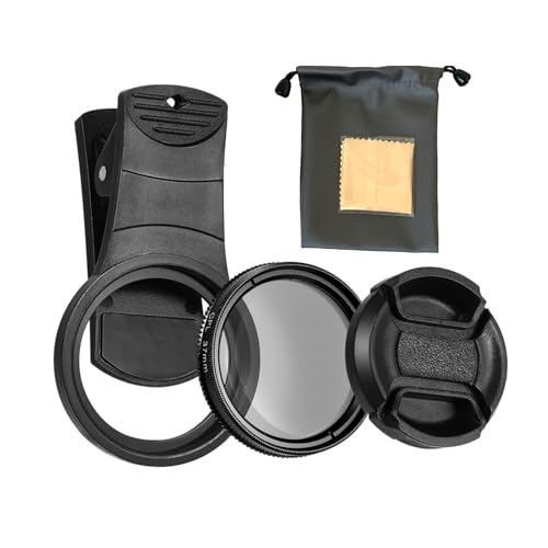 37mm CPL-Objektivfilter mit Clip, Handy Kamera Objektiv Filter Clip On Handy Kamera Objektiv Filter Kit Slim Zirkularer Polfilter CPL Filter für Handykamera Beseitigung von Reflexionen (Set B) von Rumgug