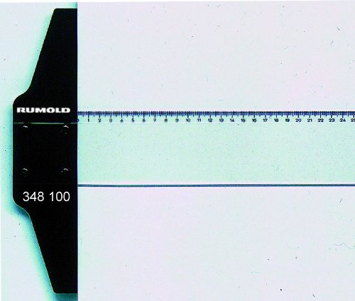 Rumold 348.100 Hochwertigem Acryl Zeichen-Schienen MXFT mit mm-Teilung, Transparent, 100cm Länge von Rumold