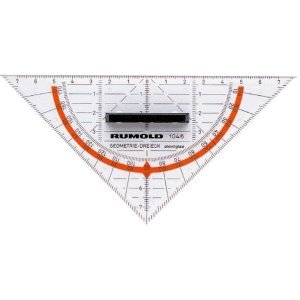Rumold Geo-Dreieck 16cm Acryl mit abnehmbaren Griff von Rumold