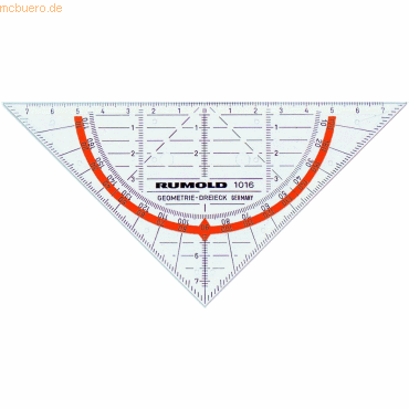 Rumold Geometrie-Dreieck 16 cm Kunststoff im PP-Etui von Rumold