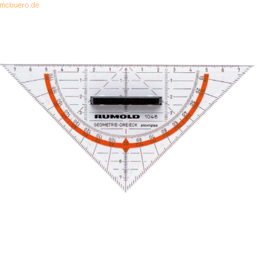 Rumold Geometrie-Dreieck 16cm Acryl mit abnehmbaren Griff von Rumold