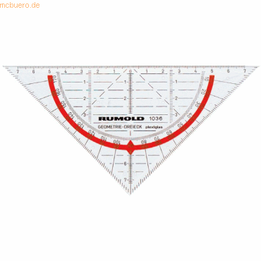 Rumold Geometrie-Dreieck 16cm Acryl ohne Griff von Rumold