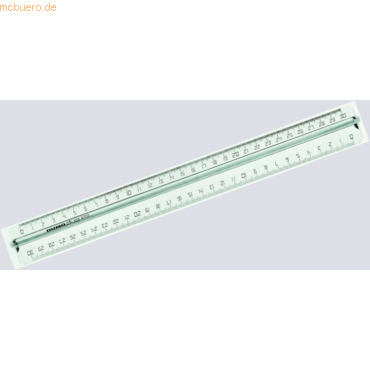 Rumold Griffleistenlineal Kunststoff transparent 30cm von Rumold