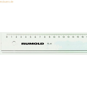 Rumold Lineal Kunststoff leicht getönt 20cm von Rumold