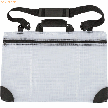 Rumold Mesh bag Tasche mit Schultergurt A2 transparent/schwarz von Rumold