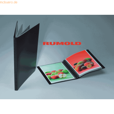 Rumold Präsentationsbuch A3 PP mit 20 Hüllen schwarz von Rumold