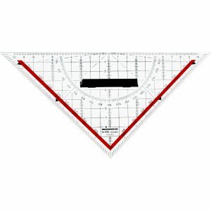 Rumold TZ-Dreieck 22,5cm Acryl transparent mit abnehmbarem Griff von Rumold