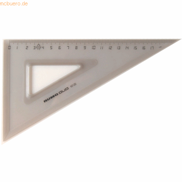 Rumold Zeichendreieck 30/60 Grad 20 cm rauchgrau von Rumold