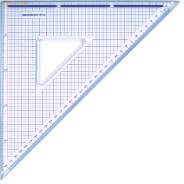 Rumold Zeichendreieck 45 Grad 36cm transparent von Rumold