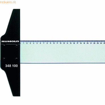 Rumold Zeichenschiene MXF Acryl 100 cm mit Teilung von Rumold