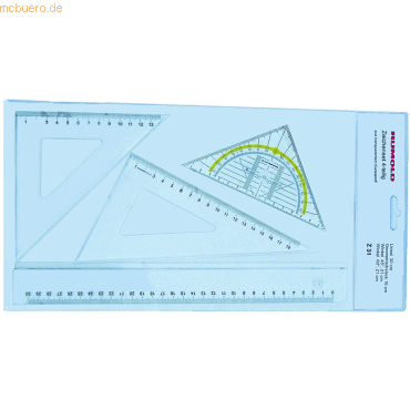 Rumold Zeichenset 4-teilig Kunststoff transparent von Rumold