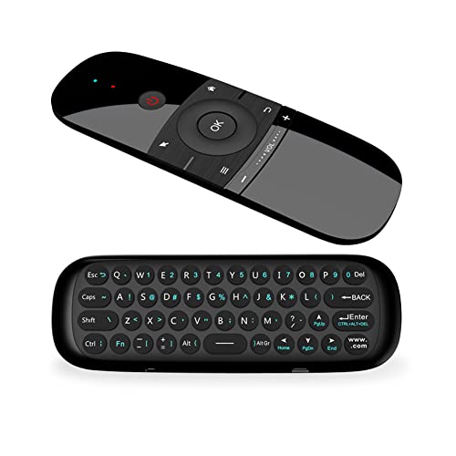 Air Mouse Fernbedienung mit IR-Lernfunktion, 2.4G Air Mouse Remote Control mit Tastatur und Maus Funktion für Android TV Boxen (Nvidia Shield), Smart TV,Computer,Projektor,HTPC,Media Player von RunSnail