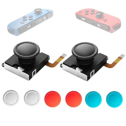 RunSnail for GuliKit 2Pcs TMR Joystick Ersatz für Joycon, Kein Drift, Hohe Präzision, Elektromagnetischer TMR-Joystick, Thumbstick-Kappen in 4 Farben, Kompatibel mit Switch/Switch OLED/Switch Lite RunSnail for GuliKit 2Pcs TMR Joystick Ersatz für Joycon, Kein Drift, Hohe Präzision, Elektromagnetischer TMR-Joystick, Thumbstick-Kappen in 4 Farben, Kompatibel mit Switch/Switch OLED/Switch Lite von RunSnail