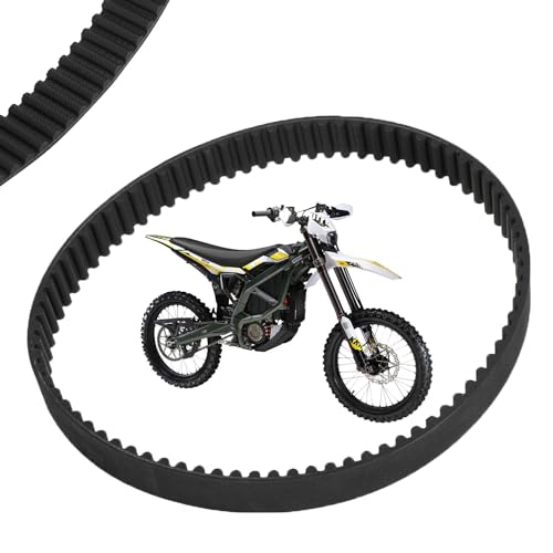 Motorrad Antriebsriemen,Robuster Antriebsriemen Riemen Gummi für Sur Ron Ultra Bee E-Bike Dirt Bike von Runfarr
