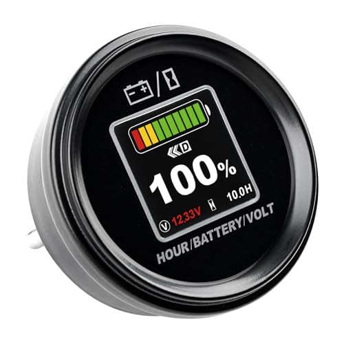 Runleader, TFT, LCD-Batterie, Leistungsmesser, Spannungsanzeige, Gesamtstundenrekord für Blei-Säure-GEL, LiFePO4, AGM 18650, Lithium-Batteriebetriebener Golfwagen, Gabelstapler, Rasenmäher Runleader, TFT, LCD-Batterie, Leistungsmesser, Spannungsanzeige, Gesamtstundenrekord für Blei-Säure-GEL, LiFePO4, AGM 18650, Lithium-Batteriebetriebener Golfwagen, Gabelstapler, Rasenmäher von Runleader