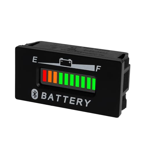 Runleader DC 12V / 24V 36V 48V Bluetooth Batterieanzeige, Batteriespannungsmessung für Blei-Säure-Trojaner LiFePO4 AGM Gel 18650 Batterien, funktioniert auf Golfwagen Gabelstapler Rasenmäher Runleader DC 12V / 24V 36V 48V Bluetooth Batterieanzeige, Batteriespannungsmessung für Blei-Säure-Trojaner LiFePO4 AGM Gel 18650 Batterien, funktioniert auf Golfwagen Gabelstapler Rasenmäher von Runleader