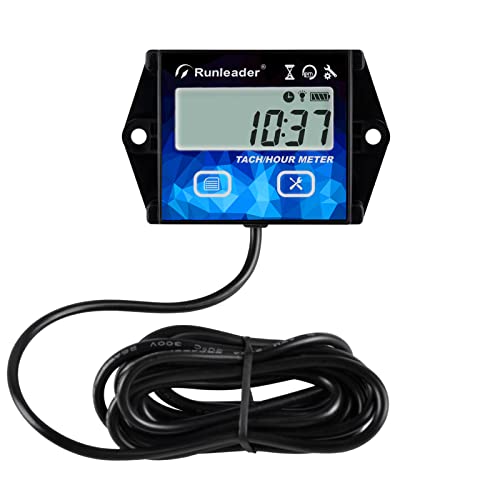 Runleader Digitaler Drehzahlmesser für 2/4 TakteKleiner Motor,Drehzahlalarm,Batterie austauschbar,Weißes und rotes Display mit Hintergrundbeleuchtung,Verwendet am Rasenmäher-Generator-Außenbordmotor Runleader Digitaler Drehzahlmesser für 2/4 TakteKleiner Motor,Drehzahlalarm,Batterie austauschbar,Weißes und rotes Display mit Hintergrundbeleuchtung,Verwendet am Rasenmäher-Generator-Außenbordmotor von Runleader