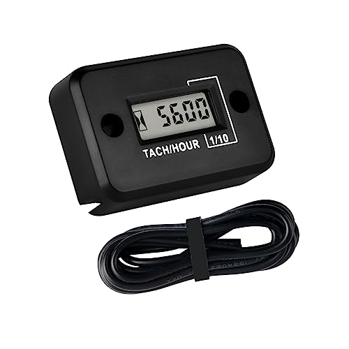 Runleader Digitaler Mini-Drehzahlmesser,TOT-Stunden akkumulieren,Echtzeit-Drehzahlanzeige,Batteriebetrieb für ZTR-Rasenmäher-Traktorgenerator Außenborder ATV-Kettensäge Marine-Schneefräse. (schwarz) Runleader Digitaler Mini-Drehzahlmesser,TOT-Stunden akkumulieren,Echtzeit-Drehzahlanzeige,Batteriebetrieb für ZTR-Rasenmäher-Traktorgenerator Außenborder ATV-Kettensäge Marine-Schneefräse. (schwarz) von Runleader