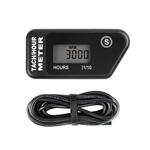 Runleader Digitales LCD Stunden Drehzahlmesser, Stunden und Drehzahlanzeige, wasserdicht für Gasmotor angetrieben Rasenmäher Generator Kompressor Motorrad Kettensäge Außenbord Motor Boot Runleader Digitales LCD Stunden Drehzahlmesser, Stunden und Drehzahlanzeige, wasserdicht für Gasmotor angetrieben Rasenmäher Generator Kompressor Motorrad Kettensäge Außenbord Motor Boot von Runleader