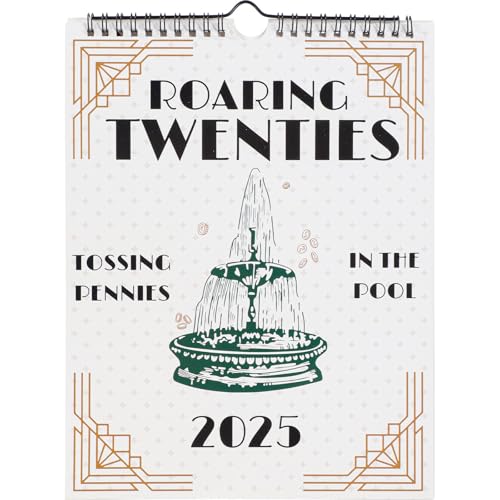 2025 Roaring Twenties Kalender, 12 Monate Musikzitate Kalender von Januar 2025-Dez. 2025 für Monatsplaner, Spiralbindung, dickes Papier, Kunstposter, Albumcover, Wandkalender für Fans, Musikliebhaber 2025 Roaring Twenties Kalender, 12 Monate Musikzitate Kalender von Januar 2025-Dez. 2025 für Monatsplaner, Spiralbindung, dickes Papier, Kunstposter, Albumcover, Wandkalender für Fans, Musikliebhaber von Runmeihe