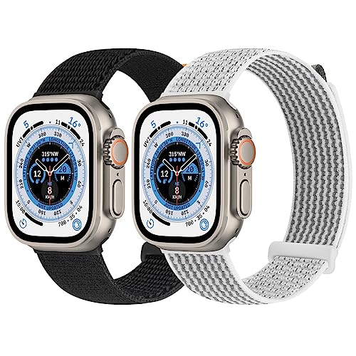 Trail Loop Armband Kompatibel mit Apple Watch Armband 49mm 45mm 44mm 42mm 41mm 40mm 38mm für Damen Herren,Verstellbares Uhrenarmband Sport Nylon Ersatzarmband für iWatch Ultra Serie 8 7 6 SE 5 4 3 2 1 von Runostrich