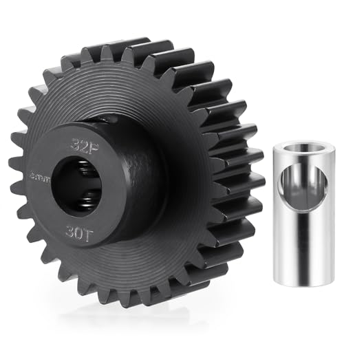 Runup Stahl 32P 5mm Ritzel 26T 27T 28T 29T 30T 31T 32T 33T 34T 35T 36T 37T 38T Motor Getriebe für 1/10 1/8 1/6 1/5 RC Auto Teile (30T) von Runup