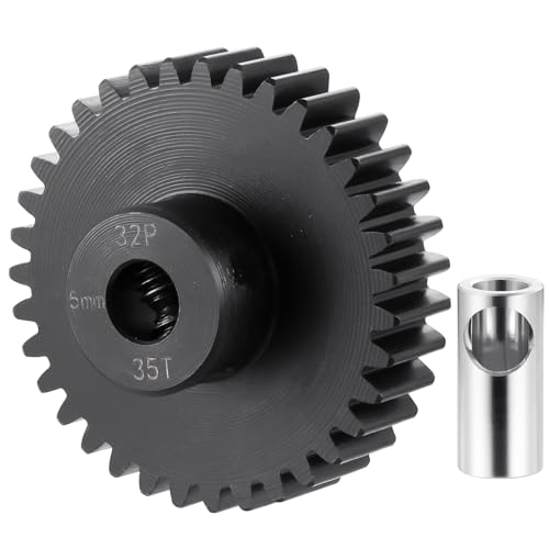 Runup Stahl 32P 5mm Ritzel 26T 27T 28T 29T 30T 31T 32T 33T 34T 35T 36T 37T 38T Motor Getriebe für 1/10 1/8 1/6 1/5 RC Auto Teile (35T) von Runup