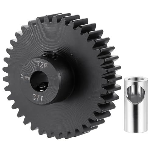 Runup Stahl 32P 5mm Ritzel 26T 27T 28T 29T 30T 31T 32T 33T 34T 35T 36T 37T 38T Motor Getriebe für 1/10 1/8 1/6 1/5 RC Auto Teile (37T) von Runup