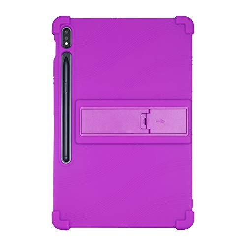 Runxingfu Schlagfest Stand Silikon Weich Skin Stoßfest Schützend Abdeckung Hüllen Hülle für Samsung Galaxy Tab S7 T870/T875 11 Zoll Tablet von Runxingfu