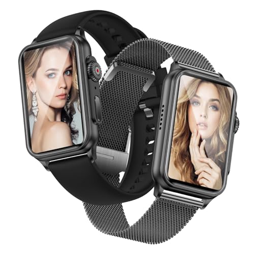 Ruopoem Smartwatch Damen mit Telefonfunktion 1,57 Zoll Fitnessuhr Damen mit 130 Sportmodi AI Voice IP68 Wasserdicht Schrittzähler SpO2 Pulsuhr Schlafmonitor, Armbanduhr Bluetooth für Android iOS von Ruopoem