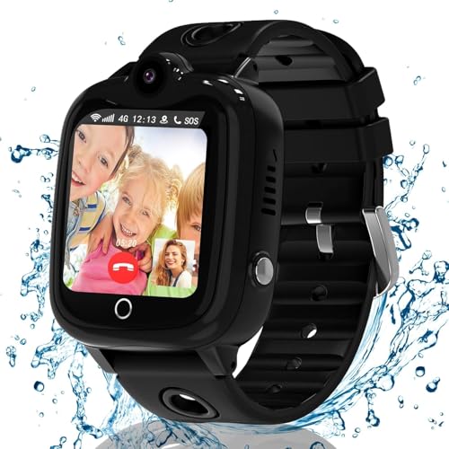 Ruopoem Smartwatch Kinder, 4G Kinder Smartwatch mit GPS mit SIM Videoanruf, GPS Uhr Kinder Anrufen Handy SOS Wasserdicht Voice Chat Spiel Schulmodus Kamera Wecker, Geschenke für Mädchen Jungen Ruopoem Smartwatch Kinder, 4G Kinder Smartwatch mit GPS mit SIM Videoanruf, GPS Uhr Kinder Anrufen Handy SOS Wasserdicht Voice Chat Spiel Schulmodus Kamera Wecker, Geschenke für Mädchen Jungen von Ruopoem