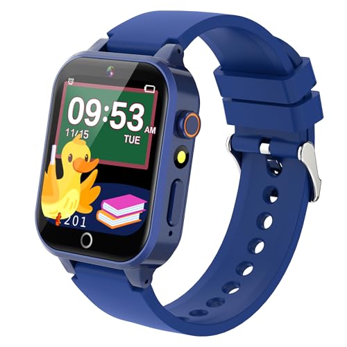Ruopoem Smartwatch Kinder mit 26 Spiele, Kinder Smartwatch mit HD Touchscreen Kamera Musik Video Schrittzähler Hörbuch Wecker, Smart Watch Kinderuhr Geschenke für Mädchen Junge Student 4-12 Ruopoem Smartwatch Kinder mit 26 Spiele, Kinder Smartwatch mit HD Touchscreen Kamera Musik Video Schrittzähler Hörbuch Wecker, Smart Watch Kinderuhr Geschenke für Mädchen Junge Student 4-12 von Ruopoem